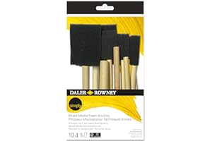 Daler Rowney Simply - Set 10 pinceaux mousse Mixed Media