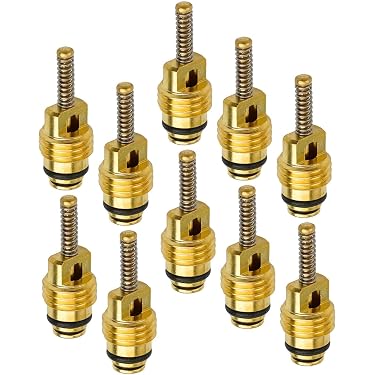 Lot De 10 Valves M8 En Cuivre Pour Climatisation Auto - Pièces De Réplacement Pour Voiture Et Camion, étanchéité Optimale