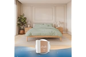 ‎SAMTHUS Samthus Bettwäsche Gewichtsdecke 135x200 - Baumwolle Satin - Oeko-Tex Made in Green - Himmlisch weicher Schlaf mit passgenauem Bettbezug für unsere Therapiedecken - Grün