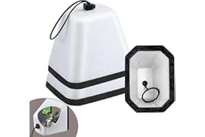 YAAVAAW 2 Stück Außen Wasserhahn Abdeckung,Weißer Schaum Wasserhahn Winterschutz Frostschutz Verdickung Thermoschutz für Außenwasserhahn,Wasserhahnabdeckung Kältebeständig Wasserdicht für Garten Hof Outdoor