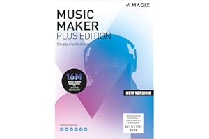 MAGIX Music Maker - 2019 Plus Edition - Beats produzieren, aufnehmen und mixen | Standard | PC | PC Aktivierungscode per Email