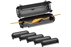iwillink 6 Pack Outdoor Extension Cord Safety Cover with Waterproof Protector Seal, Weatherproof Electrical Connection Box for Outdoor Outlet, Plug, Christmas Decoration, Black