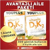 Youplus Vitamin D3K2 1000 IU 20 ML Oral Damla 2 Kutu Avantajlı Paket