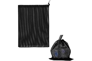 NIKTULE Pump-Barriere-Tasche - Teichpumpenfilterbeutel mit Kordelzug | Anti-Verstopfungs-Feinnetz-Medienbeutel mit Kordelzug, für Aquarien im Freien, Garten, Tauchteichpumpe, biologischer Filter,