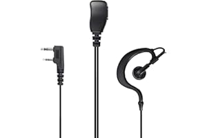 Hoornie G-Shape Walkie Talkie Cuffie per Radio Kenwood | Compatibile con Kenwood TK-3501 TK-3301 TK-3401 TK-3701D PKT-300 - Baofeng UV-5R UV-82 BF-888S - Retevis RT24 RT668 RT27