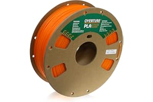 OVERTURE PLA Filament 1.75mm, Bobine de 1kg(2,2lbs), Précision dimensionnelle +/- 0,03 mm (Orange)