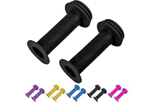 CycForge ​​Fahrradgriffe Kinder 22mm - Sicherer Prallschutz mit Tatzenmuster - Weiche Anti-Rutsch Griffe für Roller & Laufrad 95mm, Süßes Design