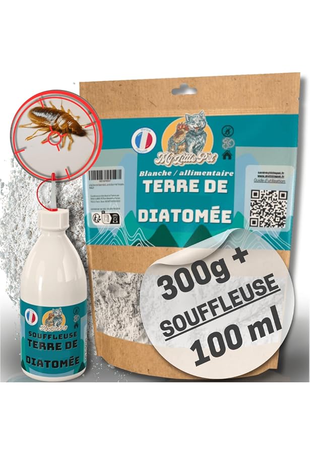 Terre De Diatomée Novatera 100% Naturelle - 300g - Non Calcinée, Grade Alimentaire, Multi-usages