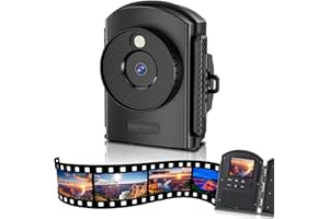 CAUPUREYE Time Lapse Camera for Outdoor Construction, Timelapse Camera with 2.4'' Screen & Extend Battery Life, Taking 1080P Photos and AVI Videos for Outdoor & Indoor Project(64GB TF Card)