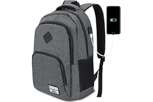 YAMTION Sac a Dos Homme et Femme,Cartable Ecole College Garçon Lycéens Université Cartable Ado Ordinateur d'affaires