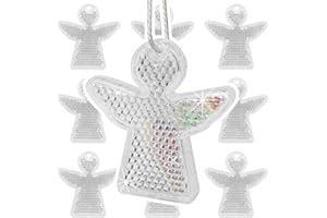 ‎CREANOW Creanow reflektierende Schutzengel Anhänger, 10 Stück [Video] Glücksbringer - Schutzengel Geschenke, Engel als Mitgebsel, Mitbringsel und Geschenke zu Weihnachten - Weihnachtsdeko