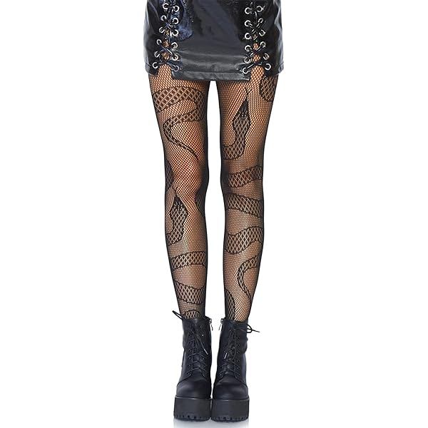Leg Avenue - Calzante in Nylon Nero Con Fiocco Nero Taglia Unica