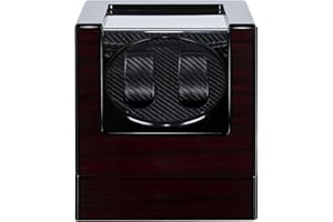 Kalawen Latest Double Watch Winder Box, Mute Japanese Motor, Dual Automatic Watches Winder Rotation Storage Case Display Box for Automatic Mechanical Watches