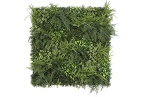 ULAND Artificial Greenery Hedegs Wall, Faux Ivy Plant Backdrop, Verticial Garden Privacy Fence Screen, 40"x40" per Panel (L098)