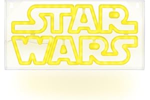 Paladone Luz de neón LED Star Wars - Producto oficial, luminaria independiente o montada en la pared, decoración para sala de juegos y memorabilia de cine