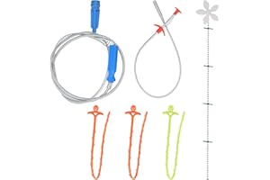 WANGLAOWU 6-in-1 Herramientas de Limpieza para Desagüe de Fregadero, Gancho de Limpieza de Fregadero Desatascar Desagüe, Serpientes de Drenaje para Fregadero de Cocina, Baño, Bañera Obstruida