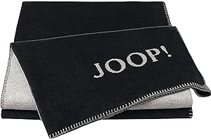 JOOP! Plaid Melange Doubleface | Anthrazit-Silber - 150 x 200
