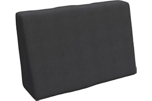 POKAR Palettenkissen Palettenauflagen mit abnehmbarem Bezug Palettenauflage Palettenmöbel Palettensofa, Seitenkissen 60x40, Anthrazit