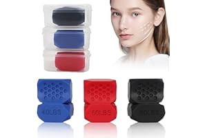 KORSAOT Kiefer Trainer, 6 Stück Jawline Trainer, Kiefer Entspannung Effektiver, TJ Motion Kiefer Original, Doppelkinn Entferner, Gesichtstrainer, Faceformer, Jawliner, Neck Trainer Gegen Falten & Anti-Falten