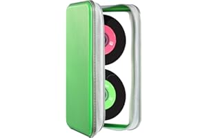 UENTIP Range CD Pochette,étui DVD Étui en Plastique Rigide pour 96 capacité de CD, Rangement pour Organisateur de Disque Portable pour Voiture