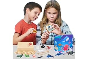 SGIZOKU Kit de excavación de Piedras Preciosas para Regalo de cumpleaños de niños, Kit de minería de Gemas, Juguete Educativo de Ciencia para Hacer Collares