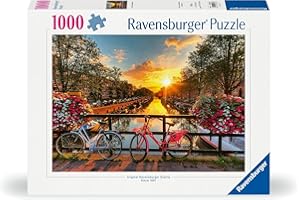 Ravensburger - Puzzle 1000 Pezzi Biciclette Da Amsterdam | Puzzle Per Adulti E Tutta La Famiglie | Dimensione Di 70x50 Cm | Regalo Adulti | Regali Natale
