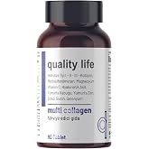 Quality Life Multi Collagen 90 Tablet - Tip 1-2-3-5-10 Kolajen MSM Magnezyum C Vitamini Yumurta Kabuğu Zarı &Ccedil;inko