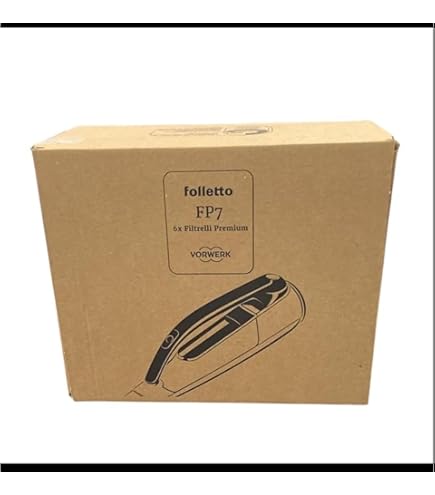 6 Sacchetti Filtro Originali Per Folletto VK7 - FP7