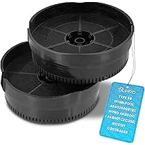 Lot De 2 Filtres à Charbon Actif - 233 Mm De Diamètre - Pour