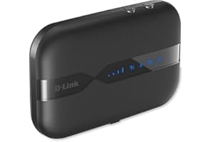 ‎D-LINK D-Link DWR-932 Mobiler LTE WLAN Hotspot (Single Band, 4G LTE mit bis zu 150 Mbit/s Downloadgeschwindigkeit) Schwarz