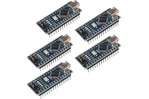 AITRIP 5pcs for Arduino Nano Board ATmega328P CH340 5V 16M Microcontroller Board, for Arduino Electronics Development Board Nano 328P Nano (5pcs)