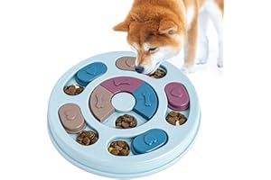 Blanlody Interaktywne Puzzle dla Psów - Dozownik Smakołyków na Nudę, Karmnik dla Małych, Średnich i Dużych Psów, Zabawka Stymulująca Mózg na Prezent