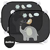 2er Set Sonnenschutz Auto Magnetisch - UV Schutz Für Seitenfenster