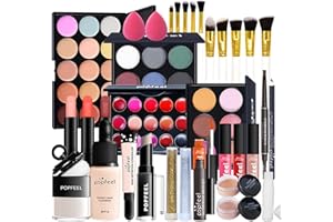 BrilliantDay Mehrzweck Make-up-Set All-in-One Make-up-Geschenkset Kosmetik-Palette Starter Kit Lipgloss Blush Brush Lidschatten-Palette Hochpigmentierte Für Frauen Mädchen#2