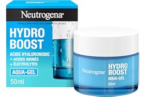 Neutrogena – Aqua-Gel Hydro Boost (pot de 50 ml) – Crème hydratante pour tous types de peaux à l'acide hyaluronique – Gel hydratant pour un teint frais et éclatant