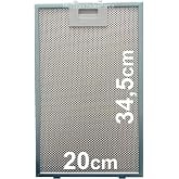 Siemens LC65KAJ60T Uyumlu Davlumbaz Filtresi 20x34,5 cm Aspirat&ouml;r Yağ Filtresi E37