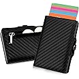 AISIR Slim Wallet with Coin Compartment & RFID Protection - Mini Wallet Men & Women - Card Holder Credit Card Holder - Wallet / Minimalism Slim Wallet (Carbon Black)