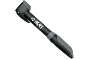 SKS Germany INJEX Lite Zoom Minipumpe (Zweikomponentenkunststoff, Druck Max.: 10 Bar / 144 PSI, Teleskopfunktion, 2 Punkt-Pumpenhalter, Staubschutzkappe), Schwarz