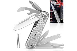 BIBURY Geschenke für Männer, Multitool EDC Taschenmesser, Survival Messer Edelstahl, Messer Outdoor, Papa Geschenk, Geburtstagsgeschenk Gadgets für Männer, Adventskalender Werkzeug Herren
