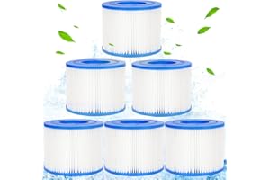 ZZXLOPEZ Lot de 6 Filtres de Type S1 pour Spa, Filtres de Remplacement PureSpa de Type S1, Filtre de Spa et de Bain à Remous Type S1, Filtre Spa pour Cartouches de Piscine Easy Set 29001E