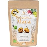 Erbavoglio Alimento Biologico in Polvere - Maca Polvere - 200 gr - Rimedio tonico e adattogeno