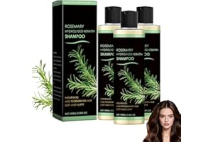 BLIBLUM Kerarose Rosemary Hair Growth Shampoo, Organic Rosemary Hair Growth Shampoo, Thickening and Strengthening Shampoos with Hydrolyzed Keratin and Vitamin C, Moisturizing Formula for All Skin Types (3PC)