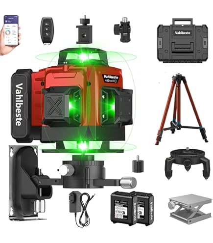 Laser De Chantier Neuf Avec Accessoires Et Malette - Chargement USB-C