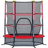 Koruma Fileli Trambolin 140 Cm 55" (Kırmızı)