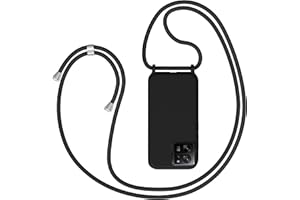 Coqinen Handykette für Xiaomi 13T /Xiaomi 13T Pro Hülle mit Band, Necklace Xiaomi 13T/ Xiaomi 13T Pro Handyhülle mit Kordel zum Umhängen Handy Schutzhülle mit Band (Schwarz)