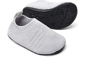 Sosenfer Calzini Pantofole da Casa Bambini Scarpe Interne a Maglia Antiscivolo per Ragazzi Ragazze Slipper Kids Unisex