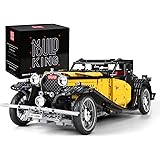 Mould King 13080 Technik Oldtimer Bausatz, 3564 Klemmbausteine Technik Vintage Auto Bausteine, Konstruktionsspielzeug Fahrzeu