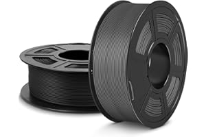 SUNLU Filament Meta PLA 1,75 mm, wysoka wytrzymałość, lepsza płynność filament PLA do szybszego drukowania 3D, dokładność pomiaru +/- 0,02 mm, szpula 2 kg, czarny + szary