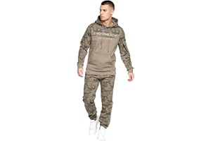 Crosshatch Mens Tracksuit Set with Hooded Jacket Jogging Tops Bottoms Tracksuit Set with Pockets Size from S,M,L,XL,XXL By Clothing247