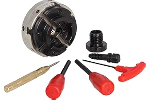 VINWOX SCR4-4 Wood Lathe Chuck, 4-Jaw Self-Centering Chuck, with 1"x8TPI Thread & 3/4"x16TPI Adapter, 3 Years Warranty